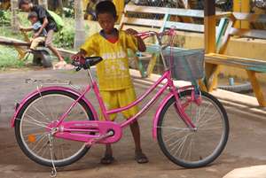 Dreaming of a bicycle of his own