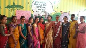 Some of the early selected teachers at training