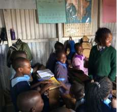 We bought new school uniform for the children