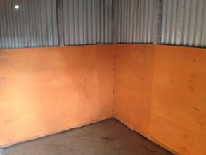 We painted the insulated wall to lighten up