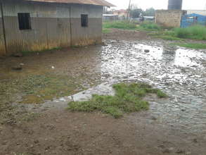 stagnant water around the classroom and outer look