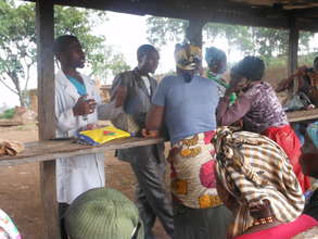 Dr. Tembon With Patients at Ngemsibo Outreach