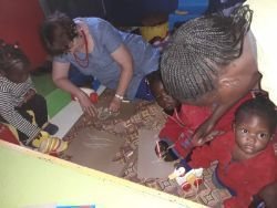 Andria visiting Joy Baby Care