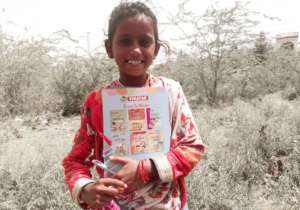 A HOPE; Smiling Slum Girl Child