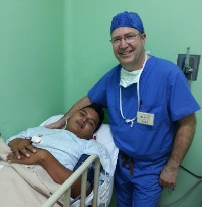 Doctor with patient