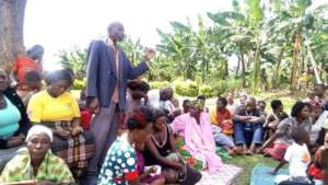 One of the participants making his submission