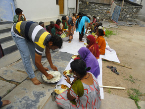 sponsorship of meals poor elderly women in India