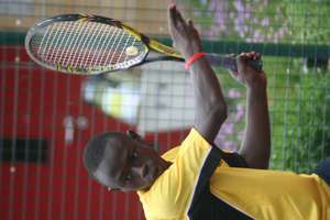 Jamin Luvembe in training