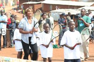 Serena Williams visits us in Kibera