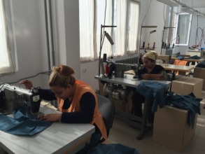 Our girls working