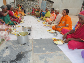 meals sponsorship for the aged women in india