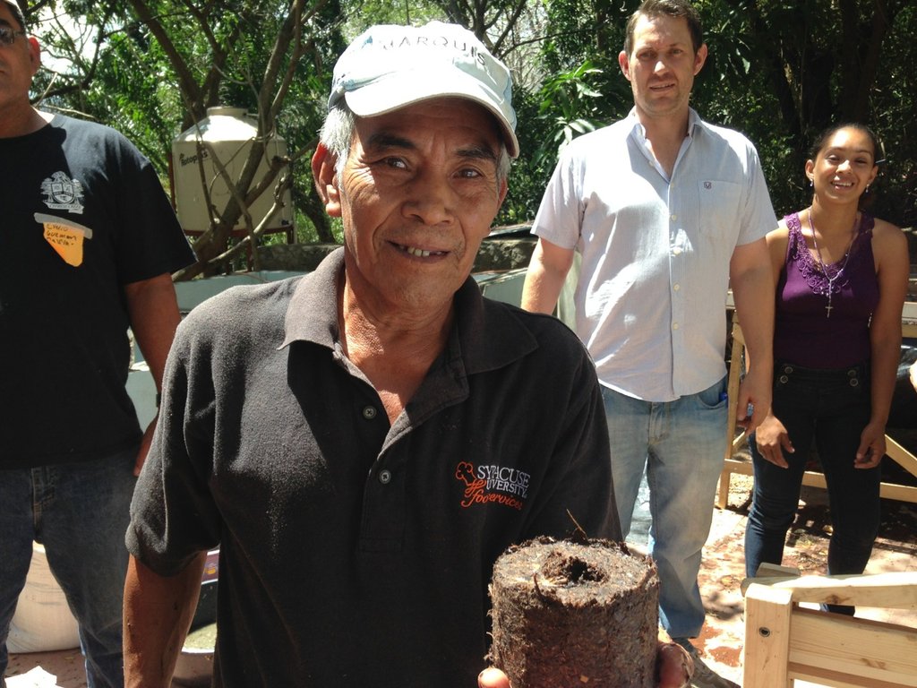 Francisco: trainee and expert briquette marketer
