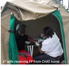 Kibet's first wife receiving FP services
