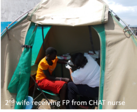 Kibet's second wife receiving FP services