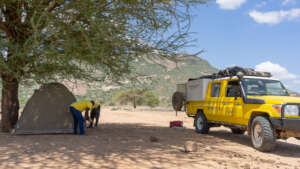 Setting up clinic in Nothern-Rangeland Ecosystem.