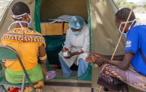 A man accompanying his family for treatment and FP
