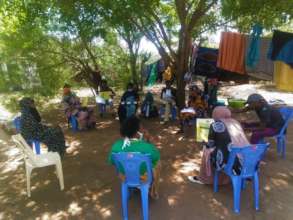 Roundsitting sensitization with women at Merti HC
