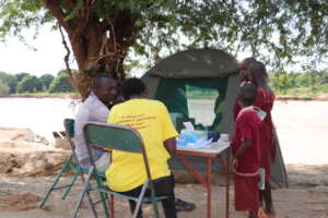 Treatment during CHAT's Motor Mobile Clinic