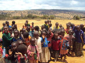 Children from a typical community we serve