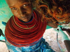 Samburu woman receiving contraceptive