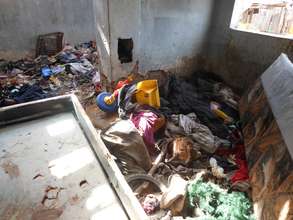 Destruction by the floods