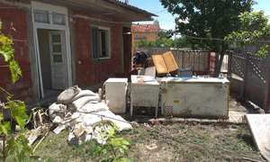 Destruction by the floods