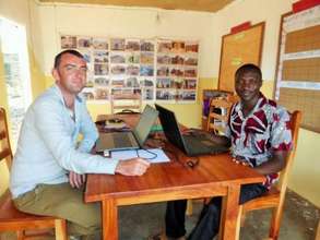 Benoit & Narcisse in AVN office in Benin