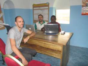 The AVN-Ghana team in their new office