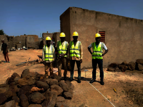 Masons on site