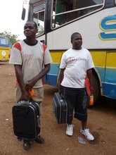 Jaspan & Christopher arriving in Boromo