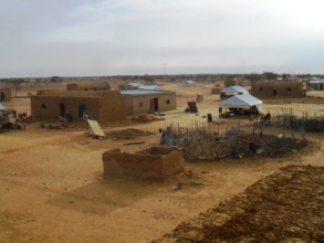 View of the refugee village