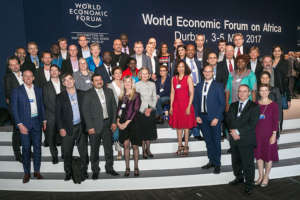 Granier and participants at WEF, Durban