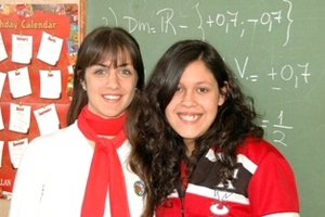 Carolina and Karen, 2008 VISIONAR scholars, Argentina