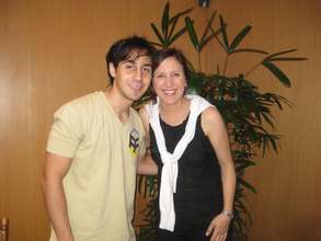 Maximiliano and VISIONAR sponsor Flavia