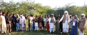 Community Elders promising to educate girls
