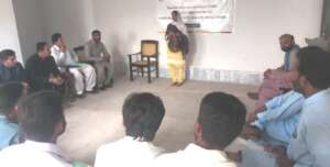 Shakeela motivating the men
