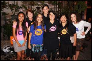 We women team at our 1st screening of the campaign