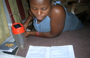 Provide solar lamps to 20 school girls in Uganda