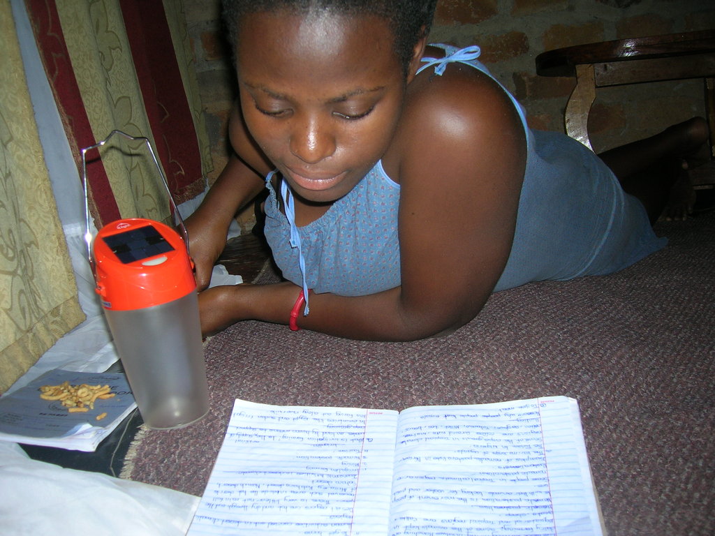 Provide solar lamps to 20 school girls in Uganda