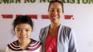Twinkle with her teacher