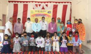 Distributing gifts to our children