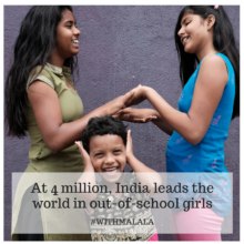 Our team re-enrolls school drop outs in our slums