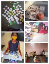 Children share their work via Whatsapp