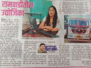 Kalyani's success hit the local headlines