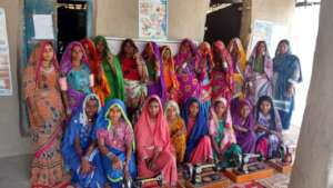 Women together for group photo