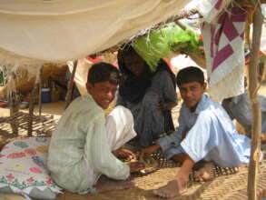 Rural families in Pakistan