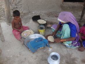 Bajani women in cooking