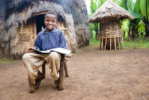 Daniel, with his school books