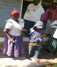 Genzebe, with his mother after surgery
