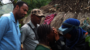 Hawlet and her team during fieldwork
